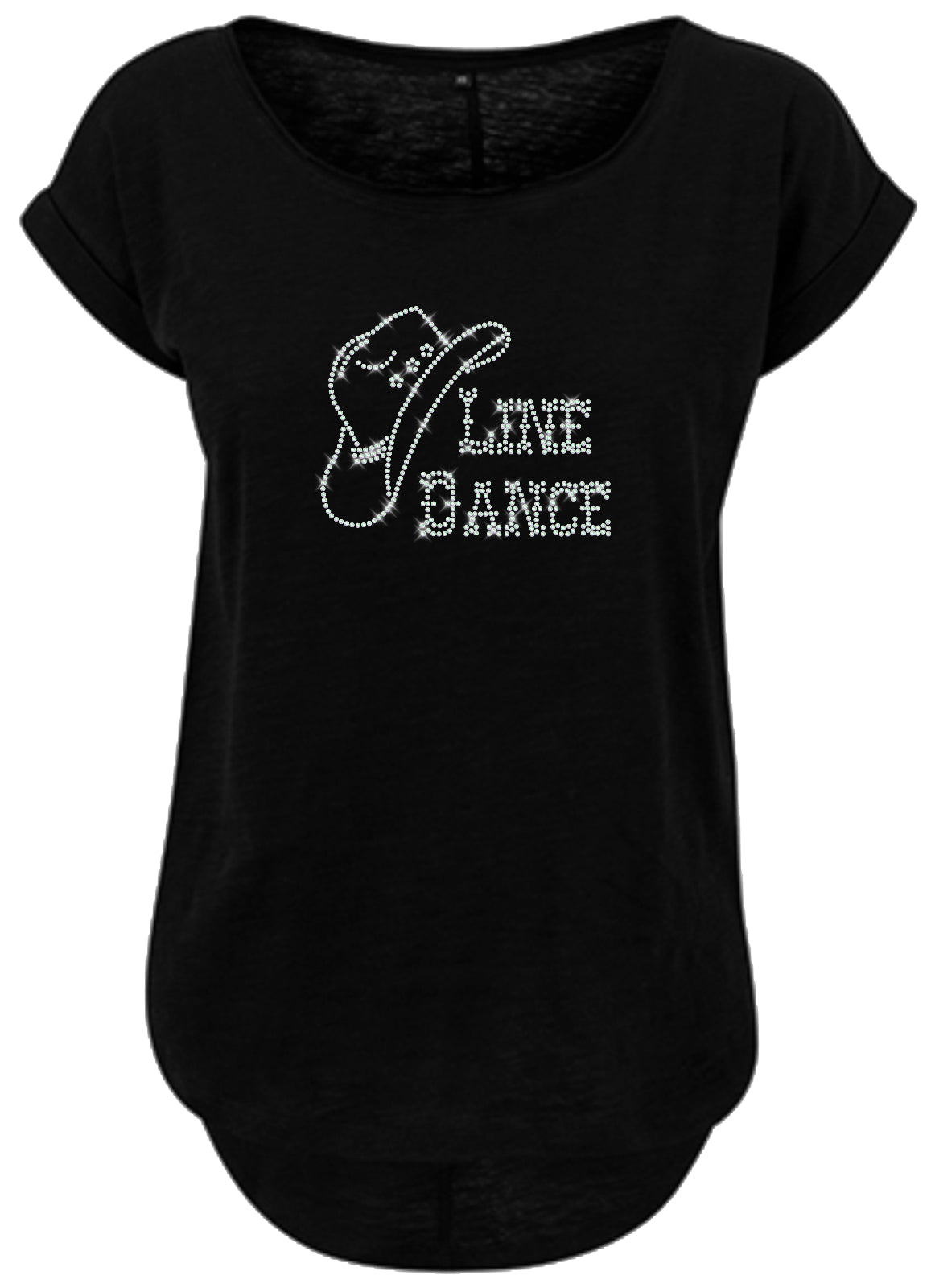 Line Dance Damen Strass T-Shirt