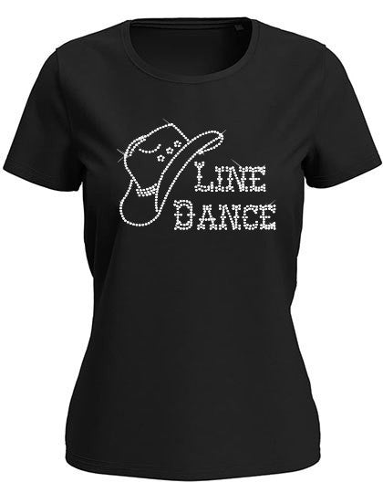 Blingeling® LUX Line Dance Damen T-Shirt mit Strass