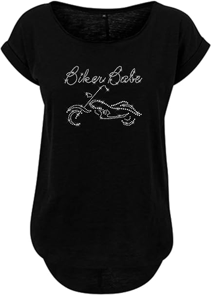 Biker Babe Damen Motorrad T-Shirt