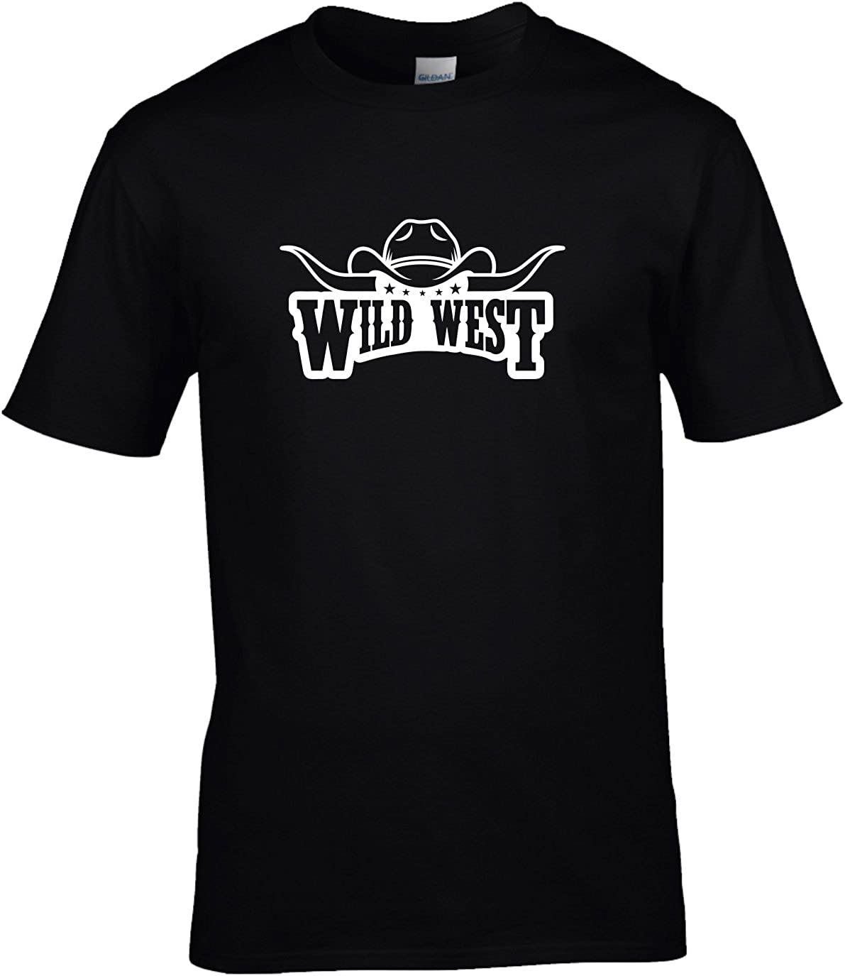 Blingeling® Line Dance Herren T-Shirt mit Wild West Motiv